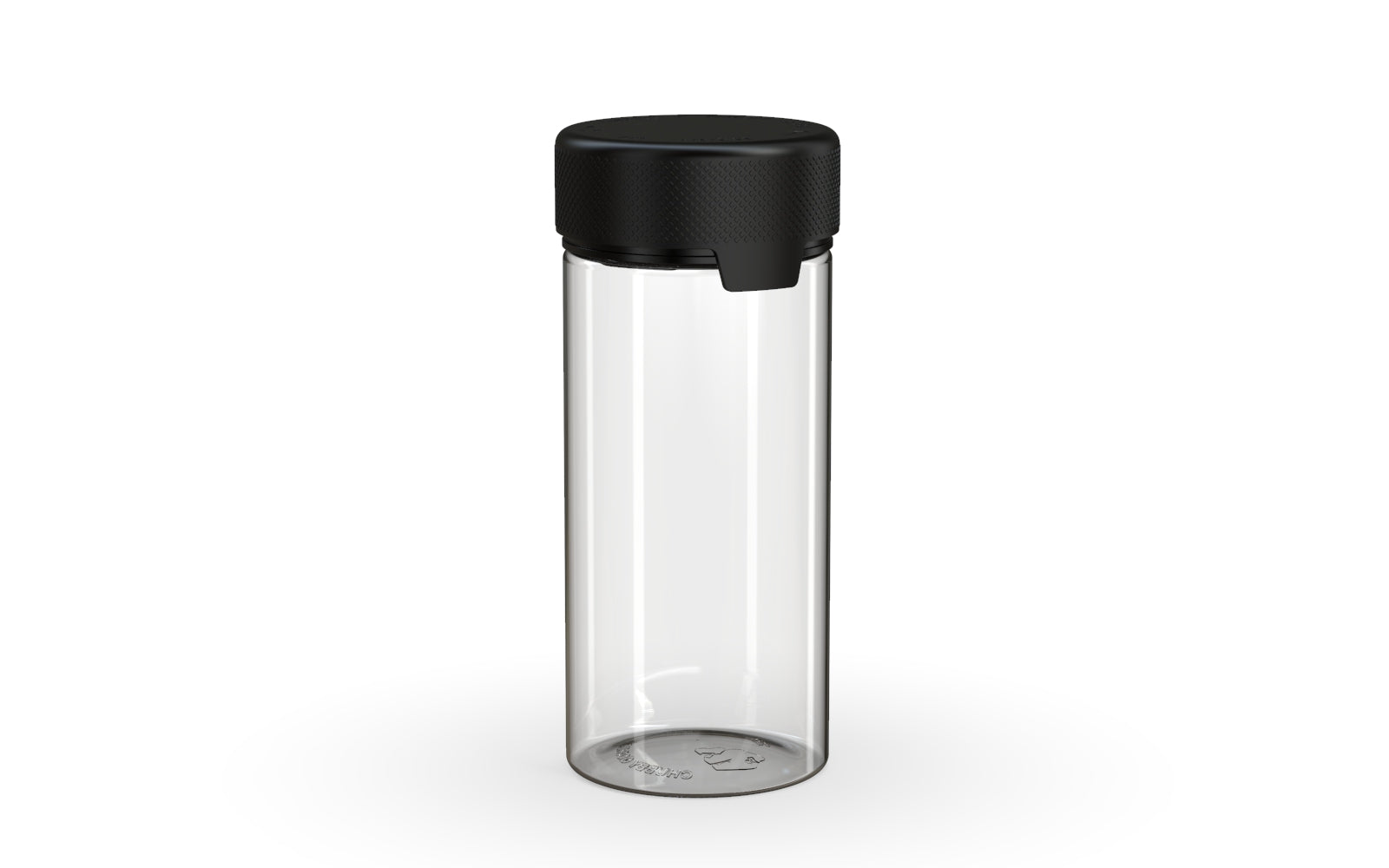240CC/8FL.OZ/240ML Aviator CR - Container - Clear Natural With Opaque Black Lid