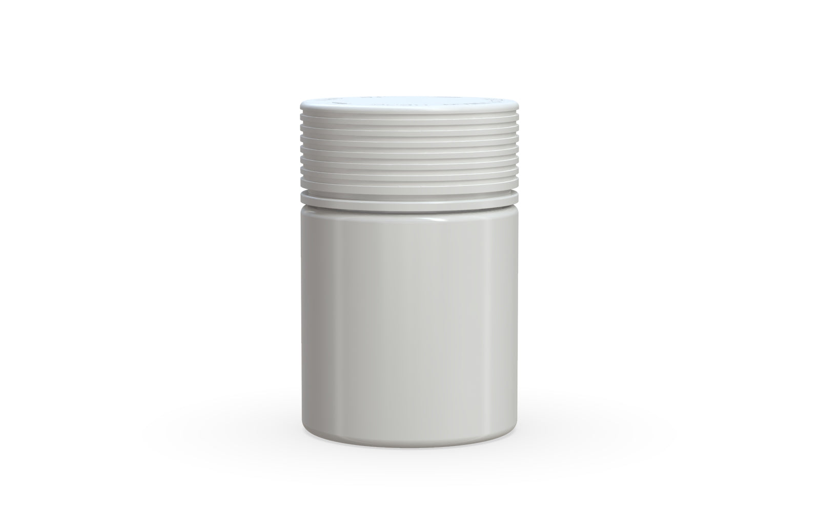 120CC/4FL.OZ Spiral CR - Opaque White with Opaque White Lid