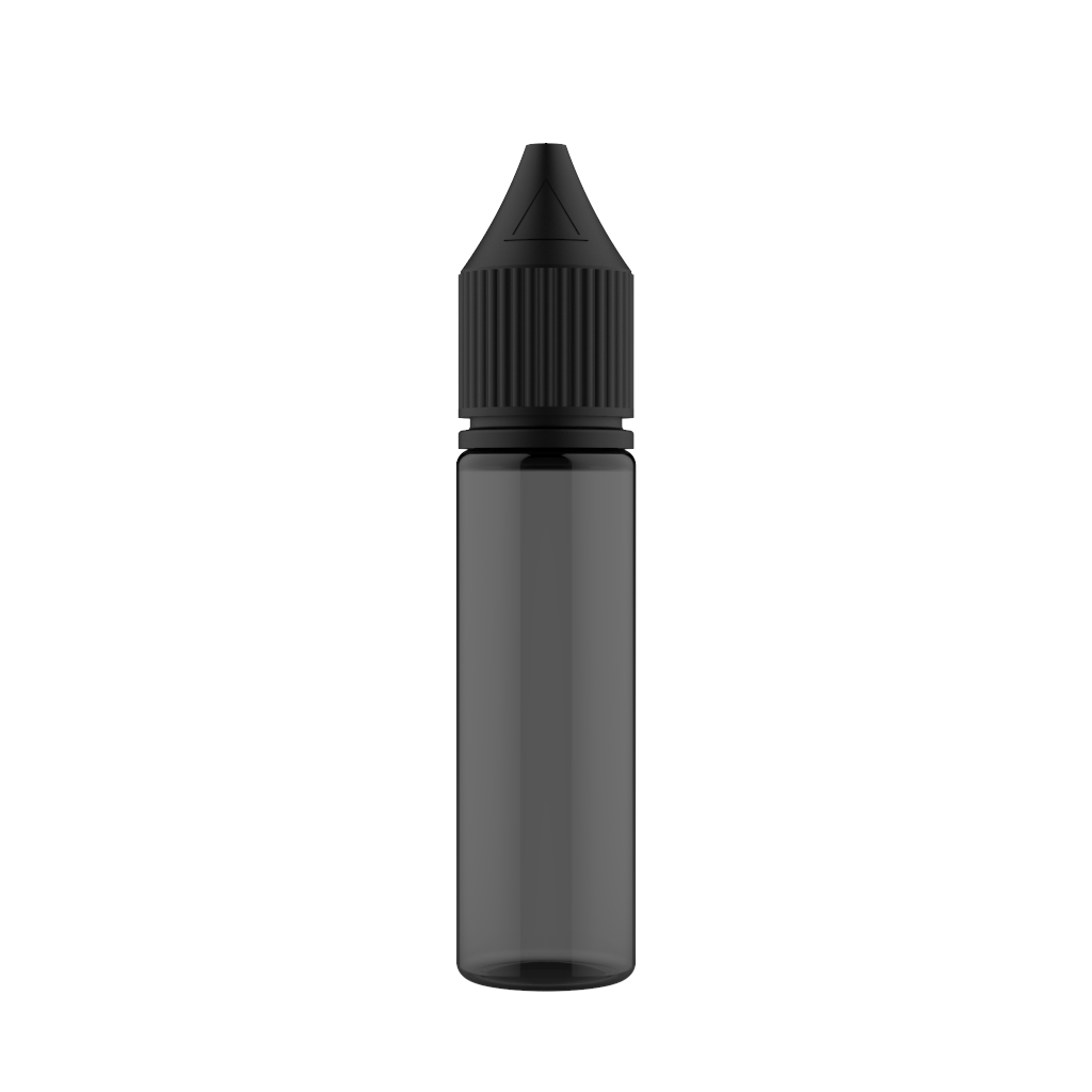 Chubby Gorilla - 20ML Unicorn Bottle - Transparent Black Bottle / Black Cap - V3 - Copackr.com