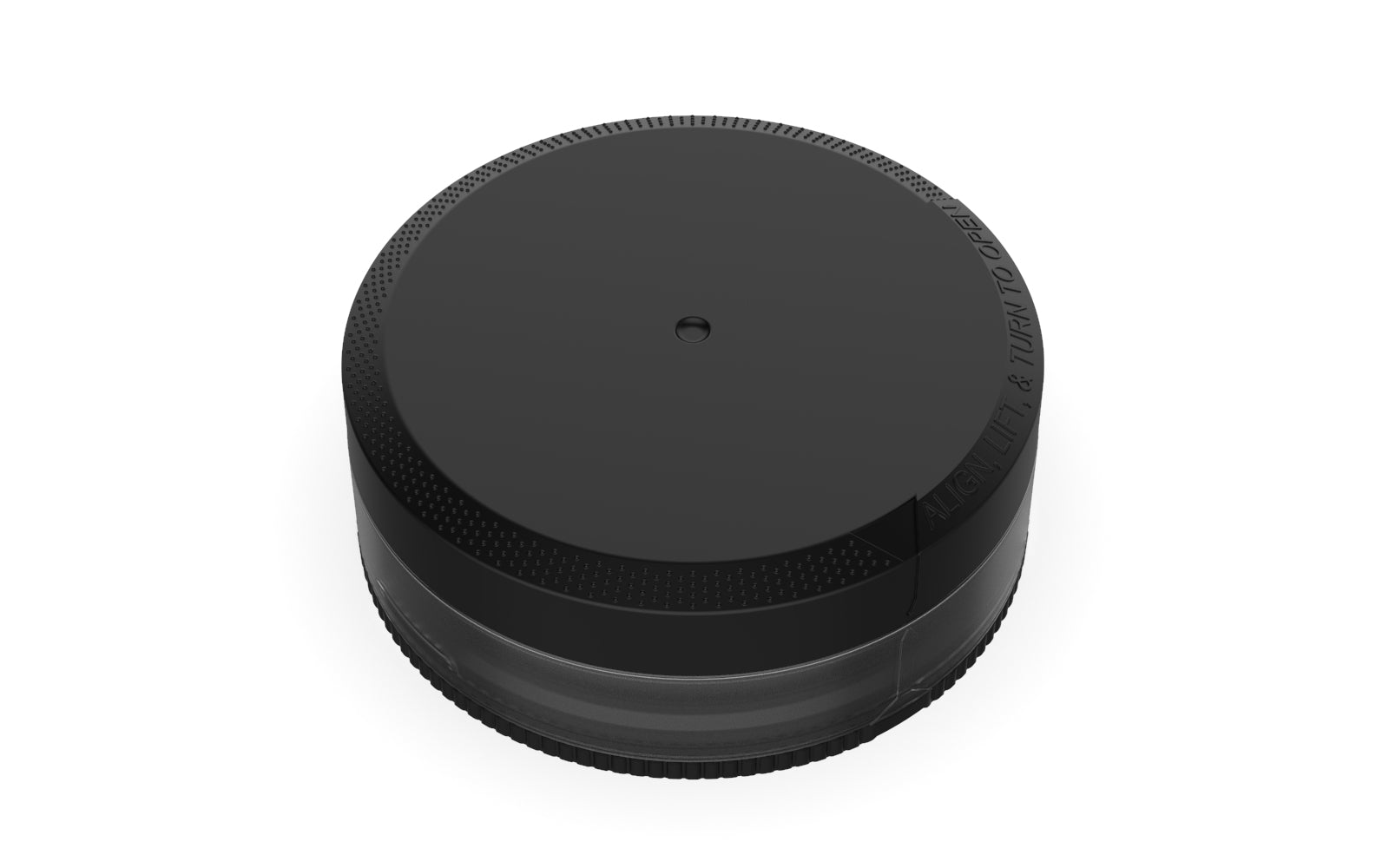 Pouch Container by Chubby Gorilla® - Clear Transparent - Opaque Black Top & Bottom