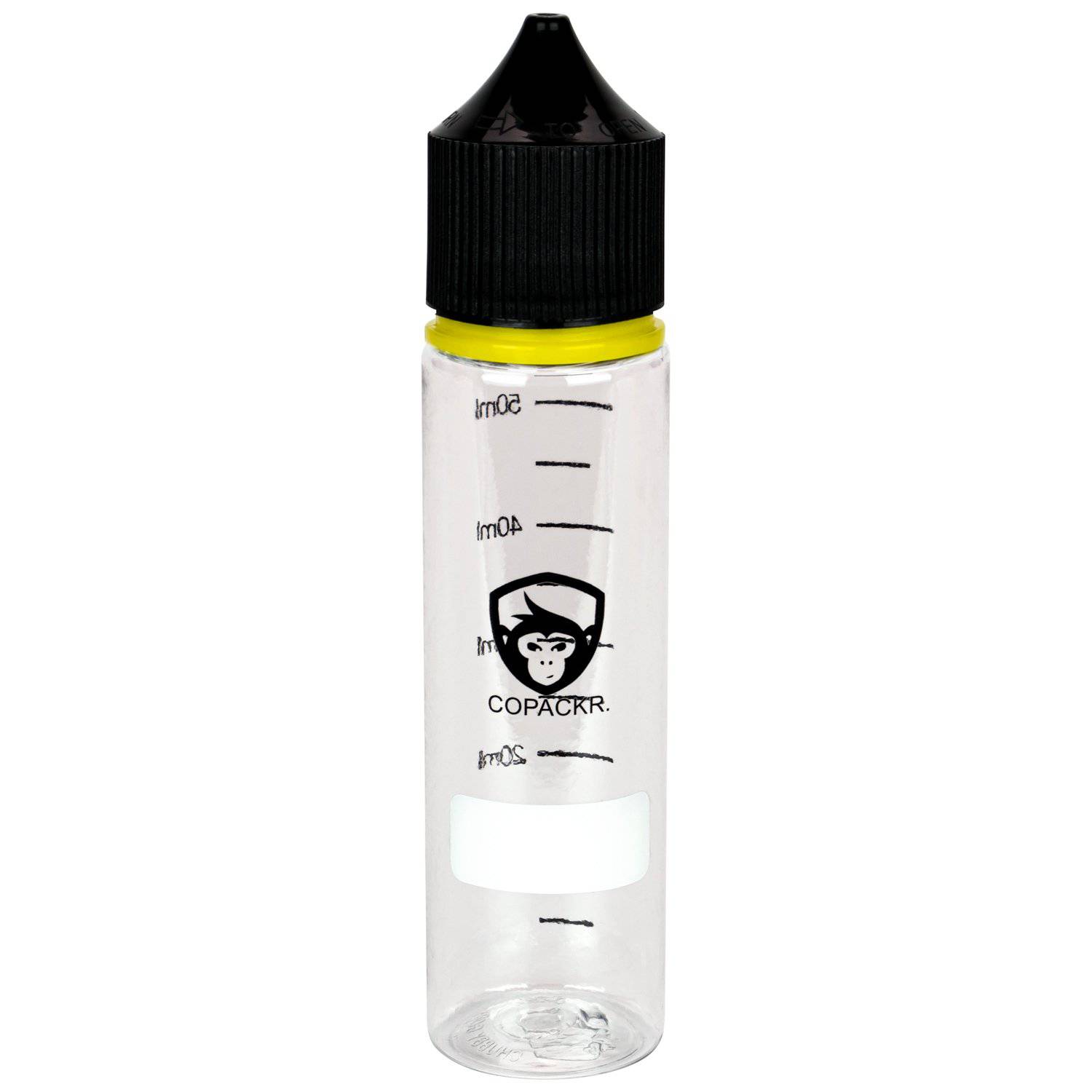 Copackr Branded Chubby Gorilla V3 Dropper Bottle : 60 ml Plastic Bottles with Measurement and White Space - Copackr.com