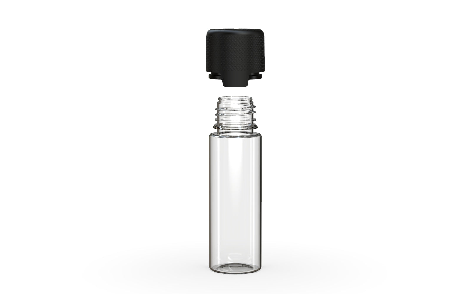 Chubby Gorilla - 50ML Aviator Bottle - Clear Natural Bottle / Opaque Black Cap