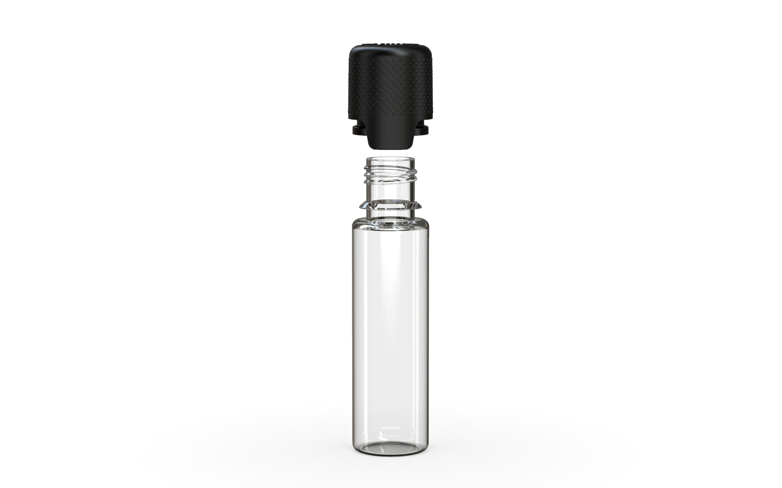 Chubby Gorilla - 20ML Aviator Bottle - Clear Natural Bottle / Opaque Black Cap