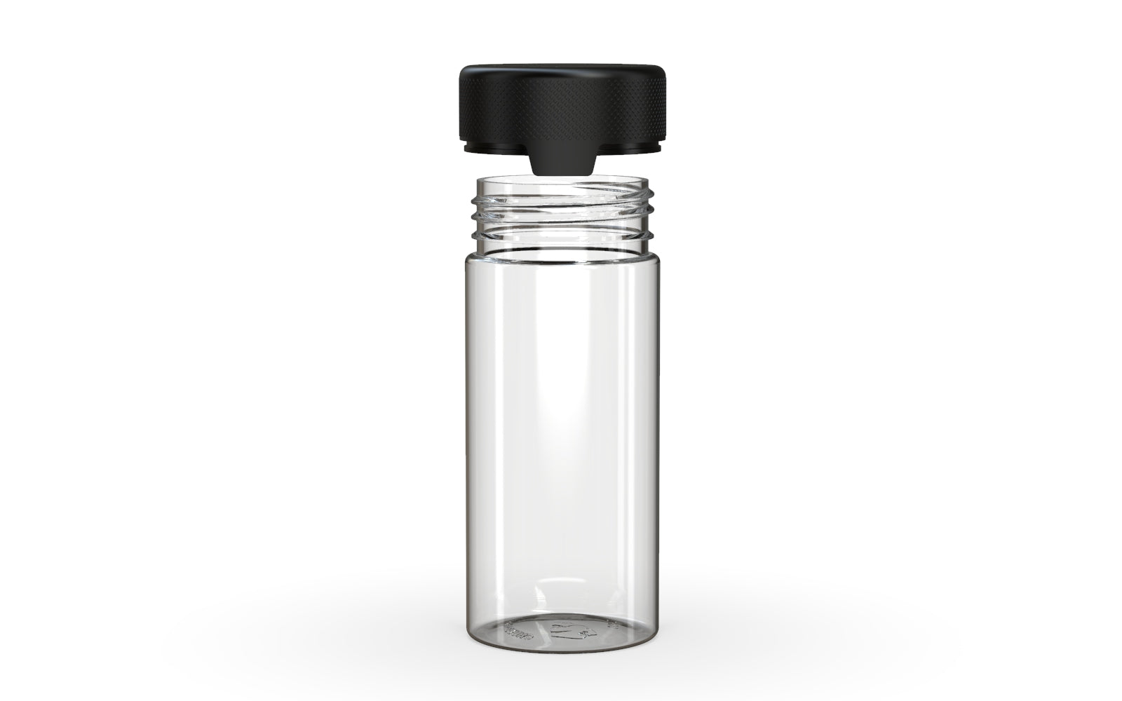 240CC/8FL.OZ/240ML Aviator CR - Container - Clear Natural With Opaque Black Lid