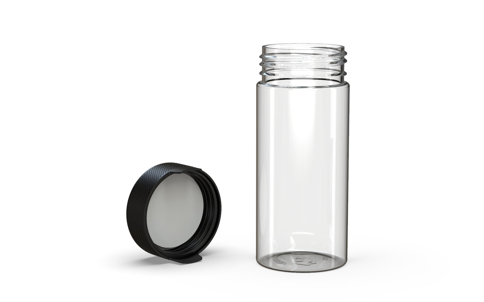 240CC/8FL.OZ/240ML Aviator CR - Container - Clear Natural With Opaque Black Lid