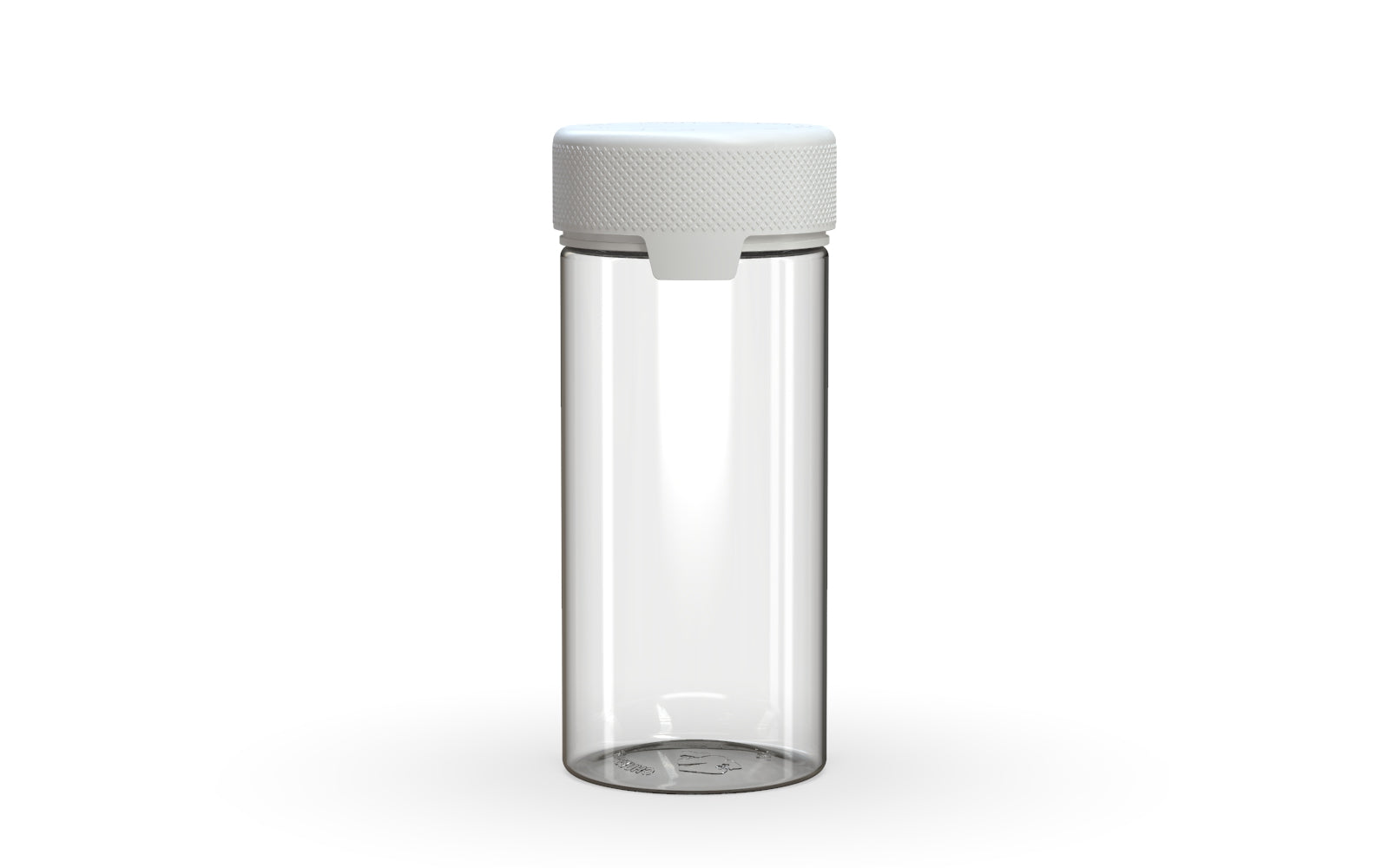 240CC/8FL.OZ/240ML Aviator CR - Container With Inner Seal & Tamper - Clear Natural With Opaque White Lid