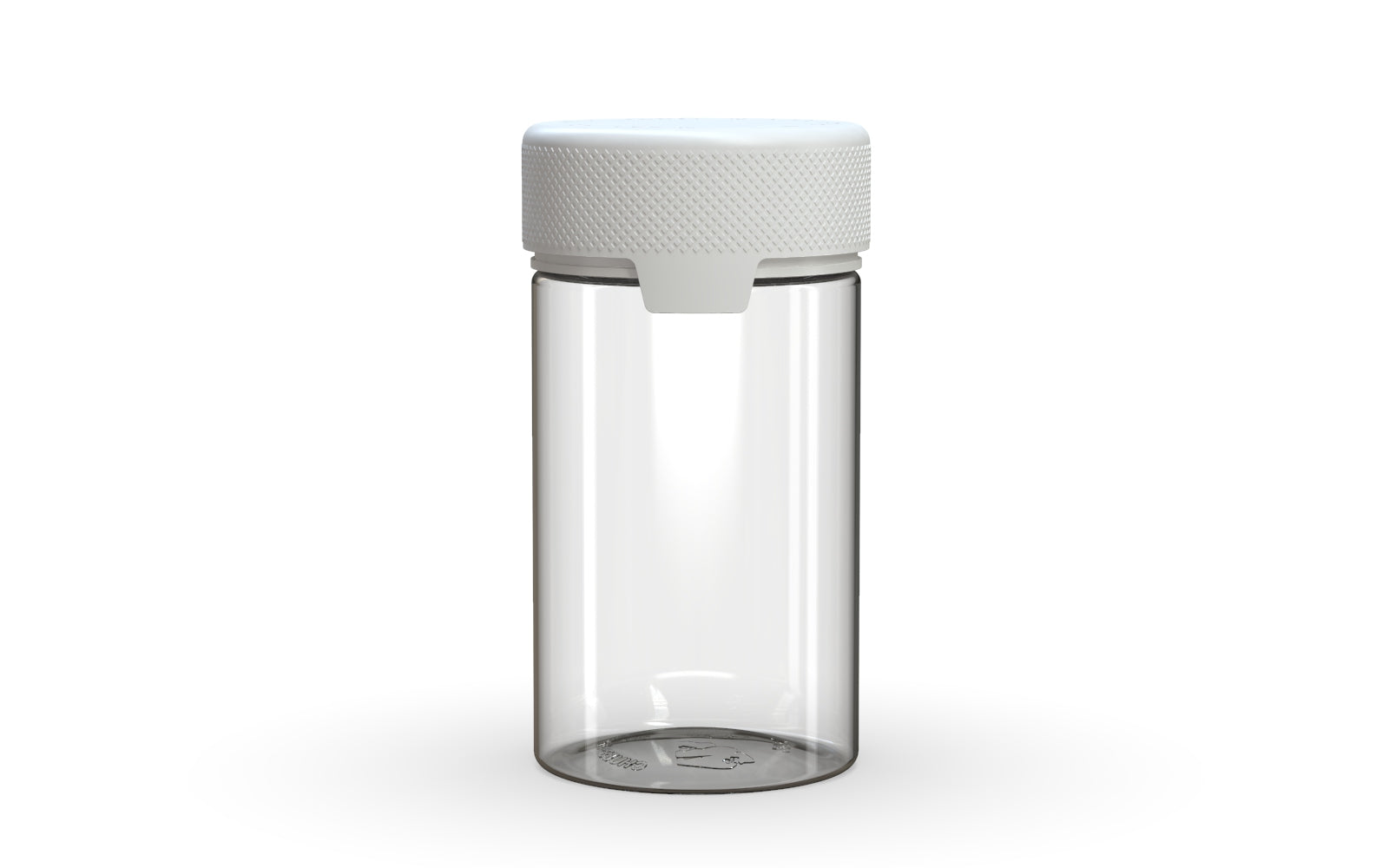 150CC/5OZ/150ML Aviator CR - Container With Inner Seal & Tamper - Clear Natural With Opaque White Lid