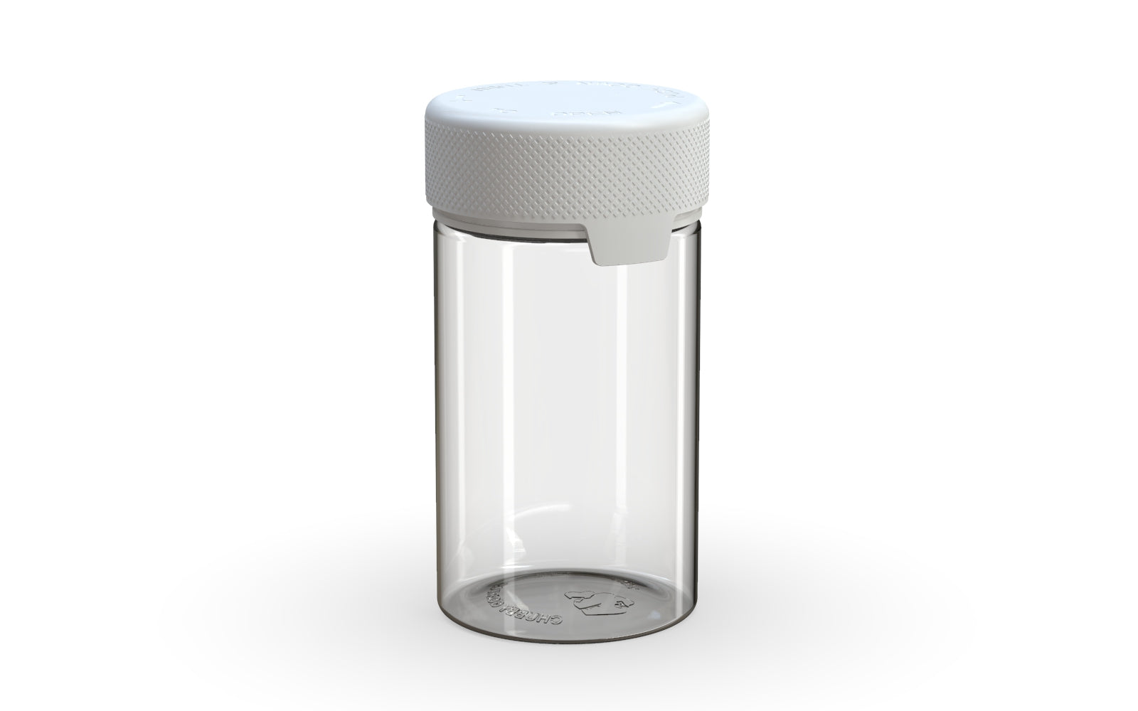 150CC/5OZ/150ML Aviator CR - Container With Inner Seal & Tamper - Clear Natural With Opaque White Lid
