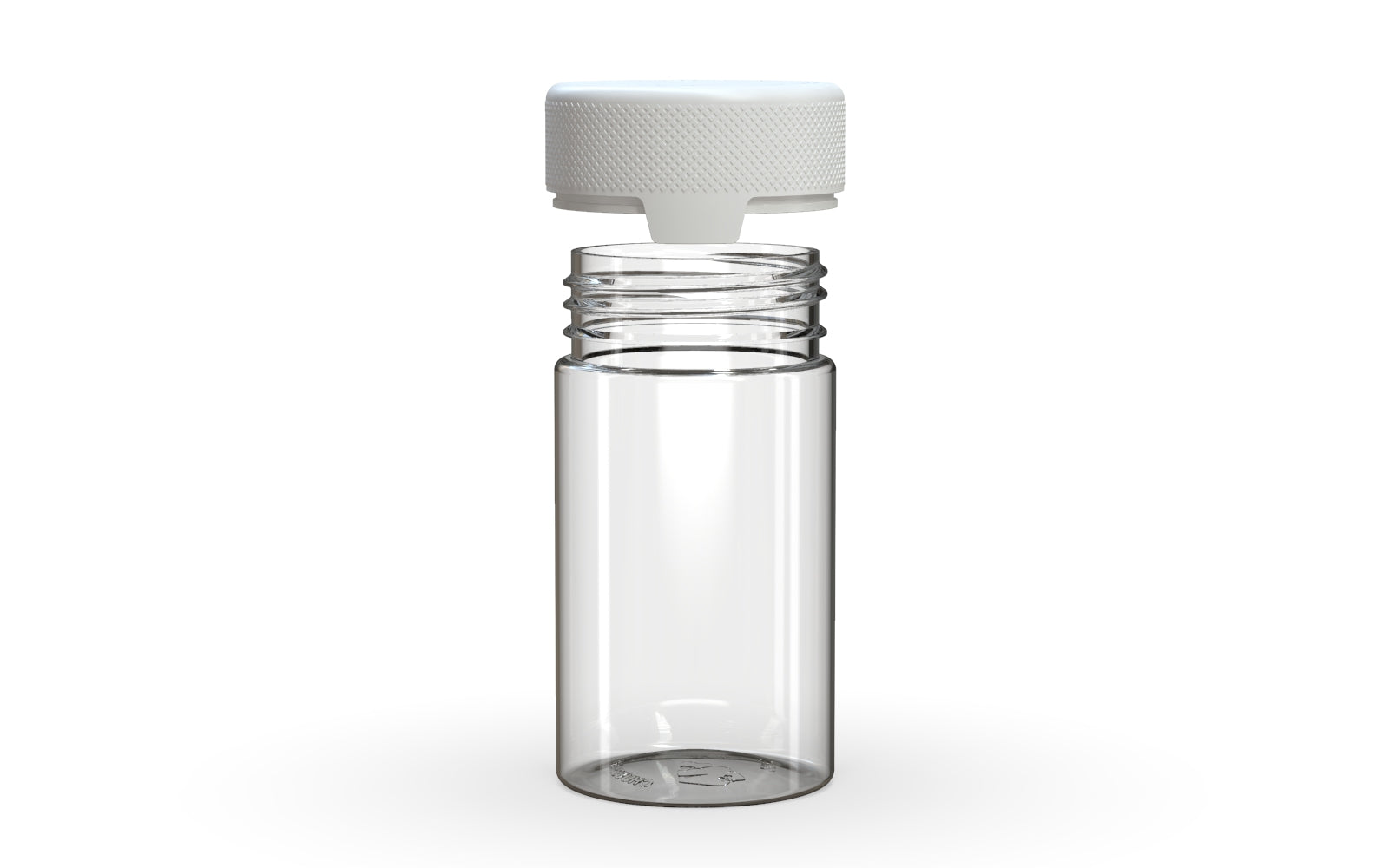 150CC/5OZ/150ML Aviator CR - Container With Inner Seal & Tamper - Clear Natural With Opaque White Lid