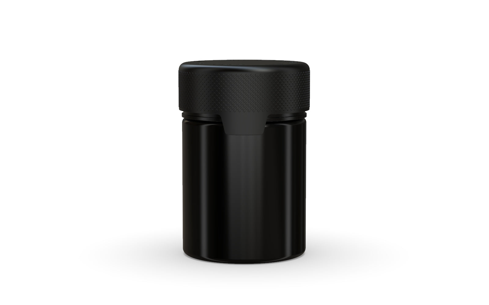 120CC/4FL.OZ/120ML Aviator CR - Container With Inner Seal & Tamper - Opaque Black With Opaque Black Lid