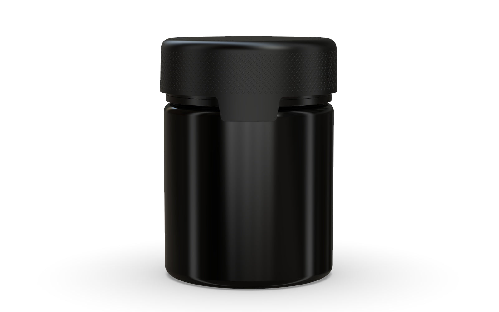 550CC/18.5FL.OZ/550ML Aviator CR - XL Container With Inner Seal & Tamper - Opaque Black With Opaque Black Lid