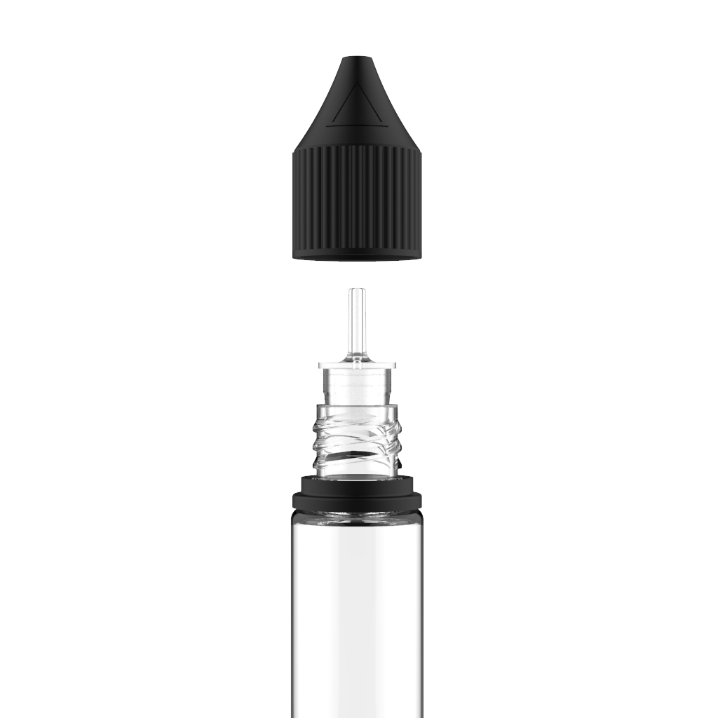 Chubby Gorilla - 20ML Unicorn Bottle - Clear Bottle / Black Cap - V3 - Copackr.com