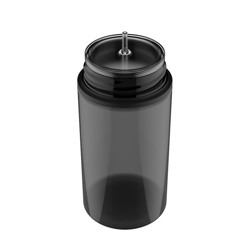 Chubby Gorilla - 200ML Unicorn Bottle - Transparent Black Bottle / Black Cap - V3 - Copackr.com