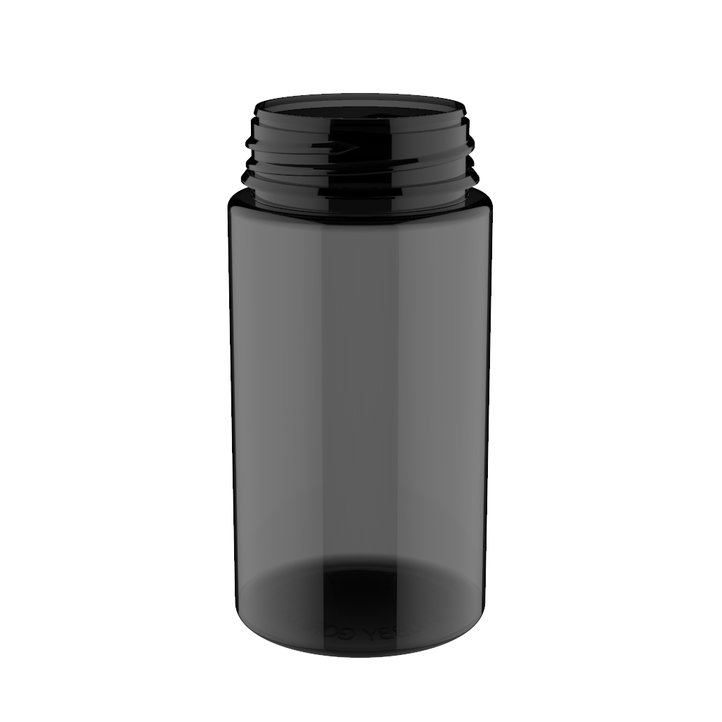 Chubby Gorilla - 200ML Unicorn Bottle - Transparent Black Bottle / Black Cap - V3 - Copackr.com