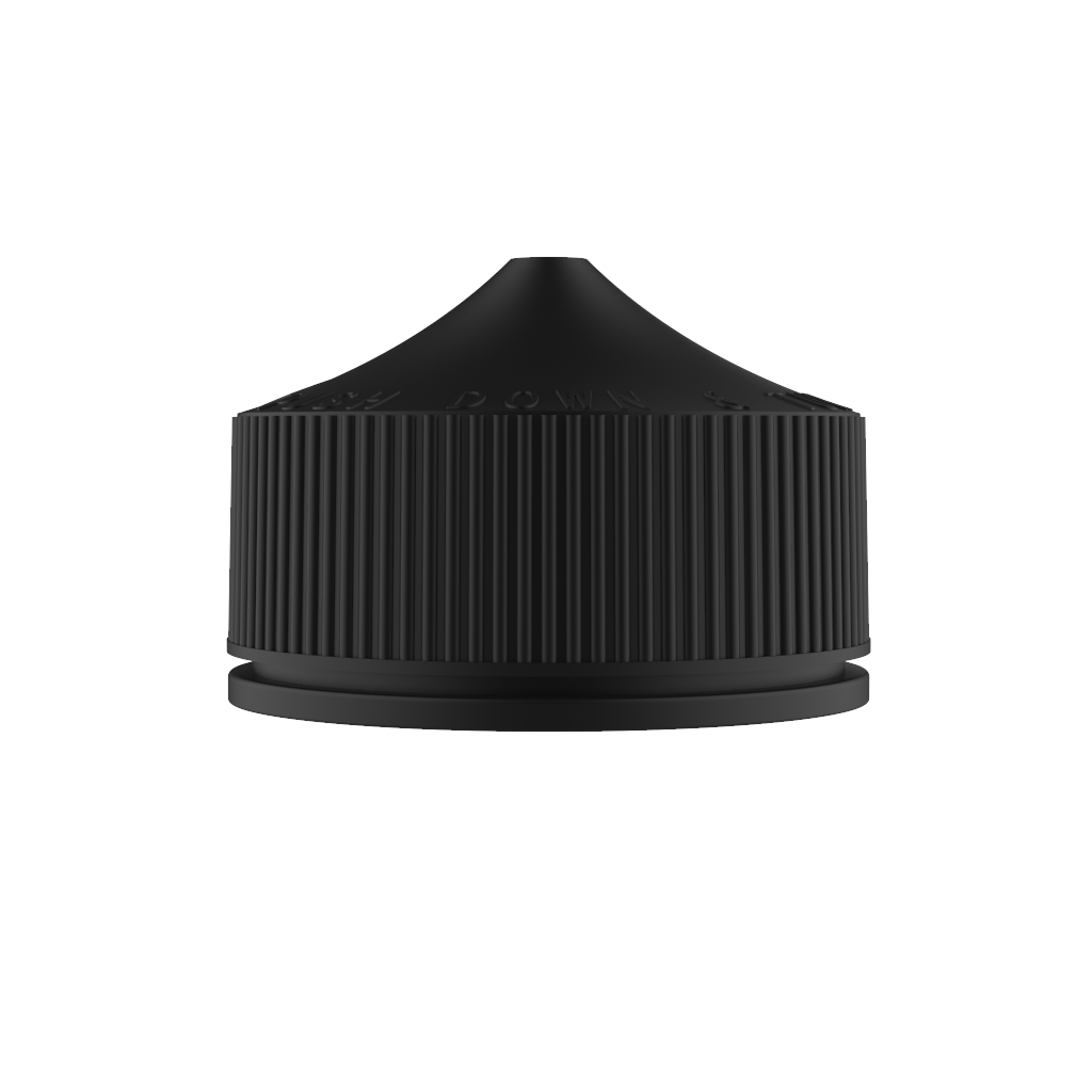 Chubby Gorilla - 200ML Unicorn Bottle - Transparent Black Bottle / Black Cap - V3 - Copackr.com