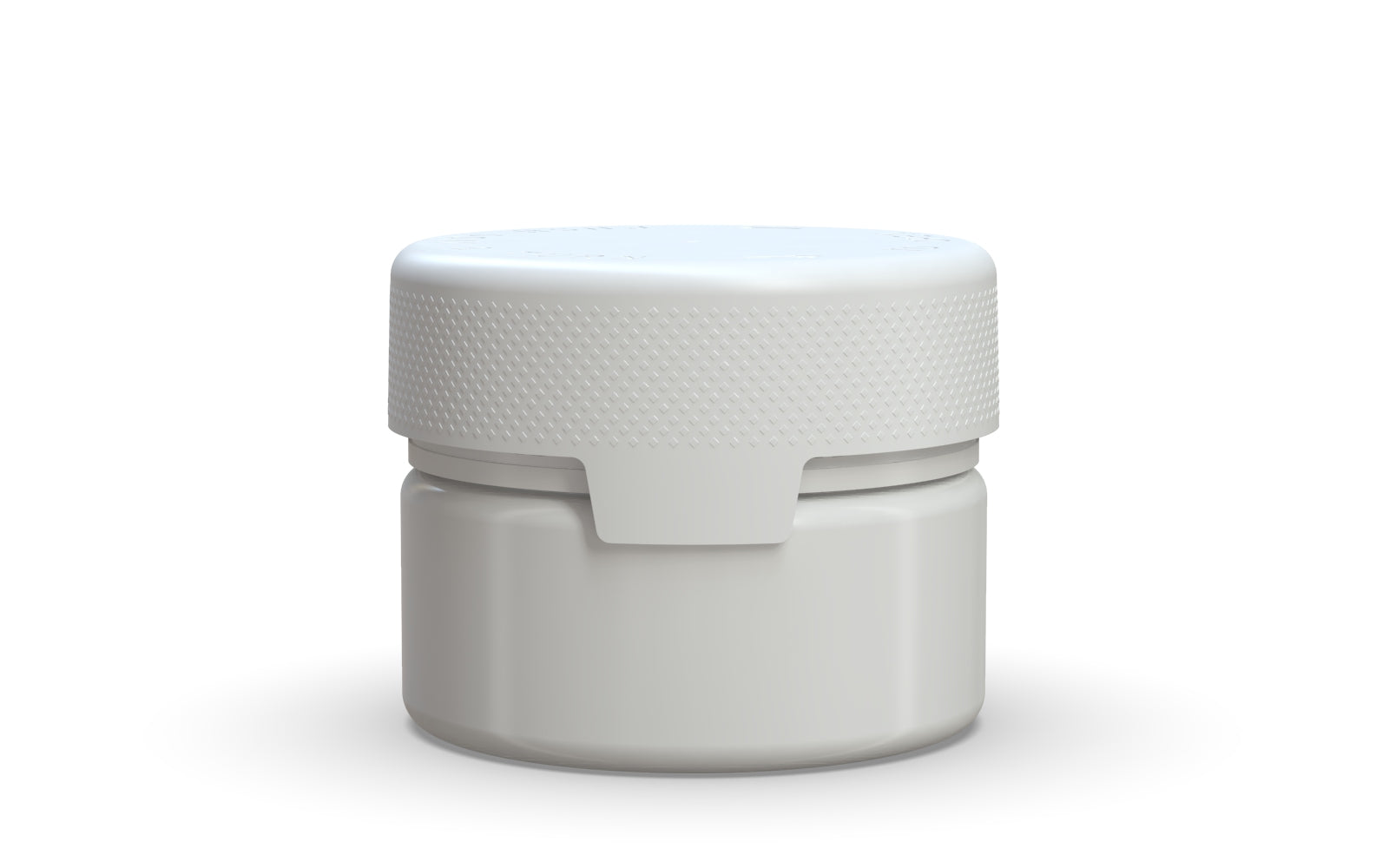 220CC/7.5FL.OZ/220ML Aviator CR - XL Container With Inner Seal & Tamper - Opaque White With Opaque White Lid