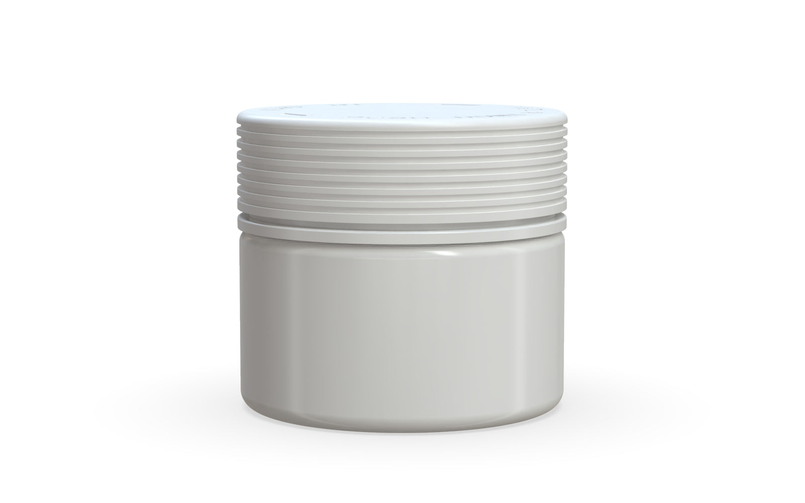 300CC/10FL.OZ Spiral CR - XL Container With Inner Seal & Tamper - Opaque White With Opaque White Lid