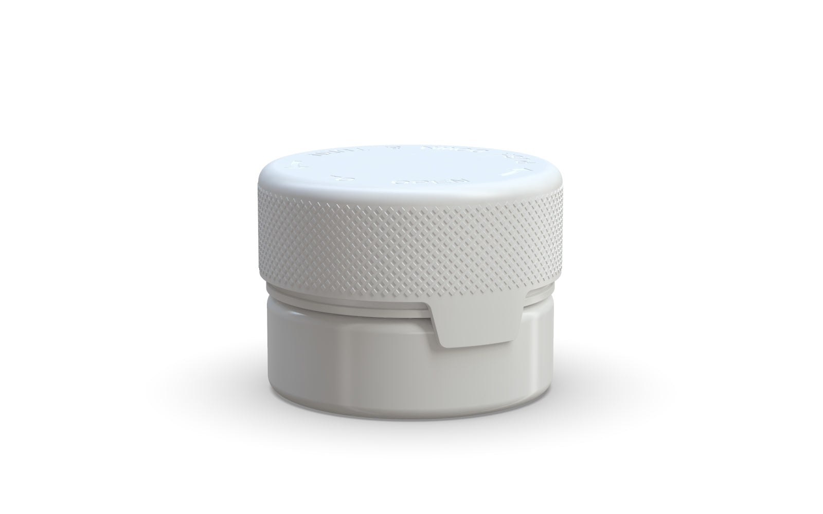 30CC/1FL.OZ/30ML Aviator CR - Container With Inner Seal & Tamper - Opaque White With Opaque White