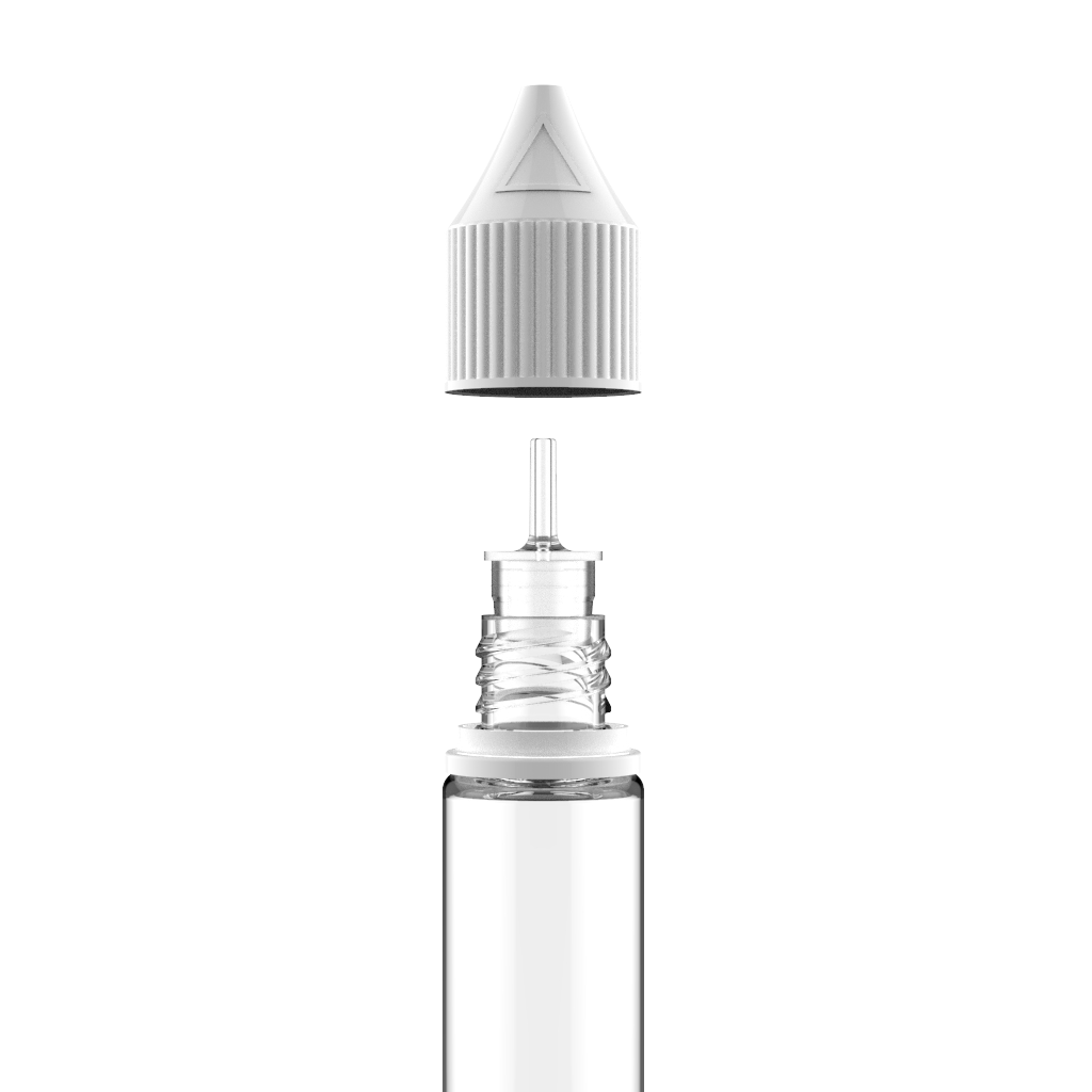 Chubby Gorilla - 20ML Unicorn Bottle - Clear Bottle / White Cap - V3 - Copackr.com