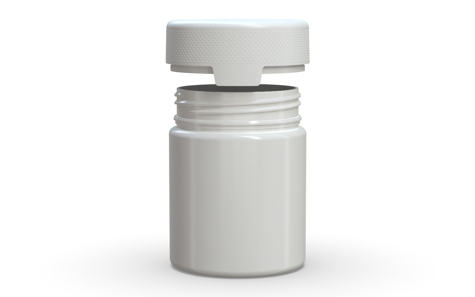 550CC/18.5FL.OZ/550ML Aviator CR - XL Container With Inner Seal & Tamper - Opaque White With Opaque White Lid