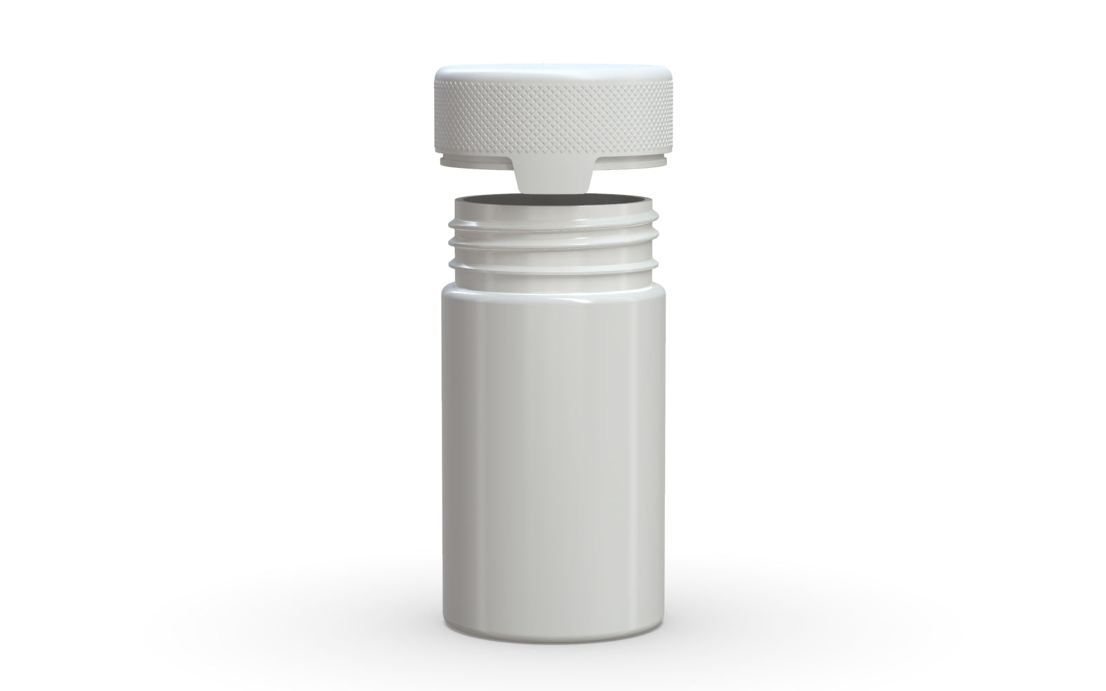 150CC/5OZ/150ML Aviator CR - Container With Inner Seal & Tamper - Opaque White With Opaque White Lid