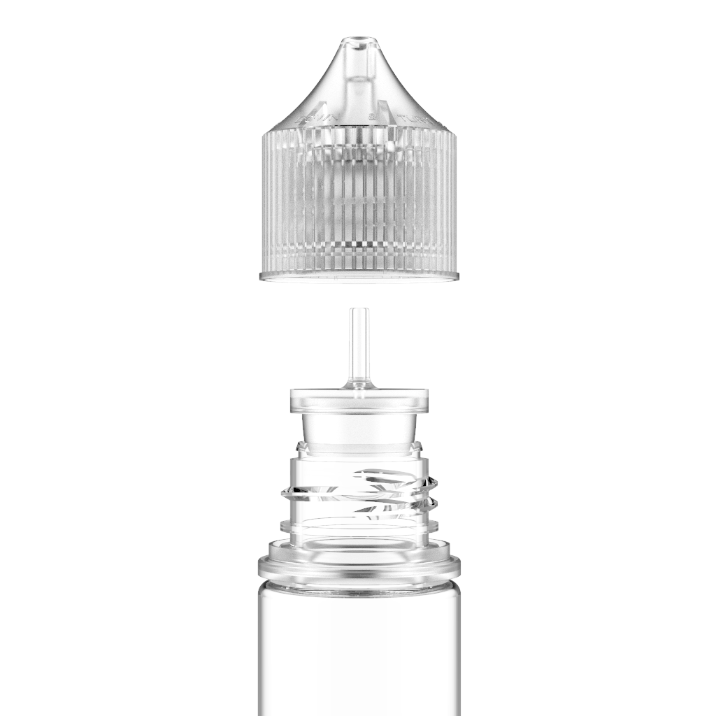 Chubby Gorilla Chubby Gorilla - 30ML Stubby Unicorn Bottle - Clear Bottle / Natural Cap - V3