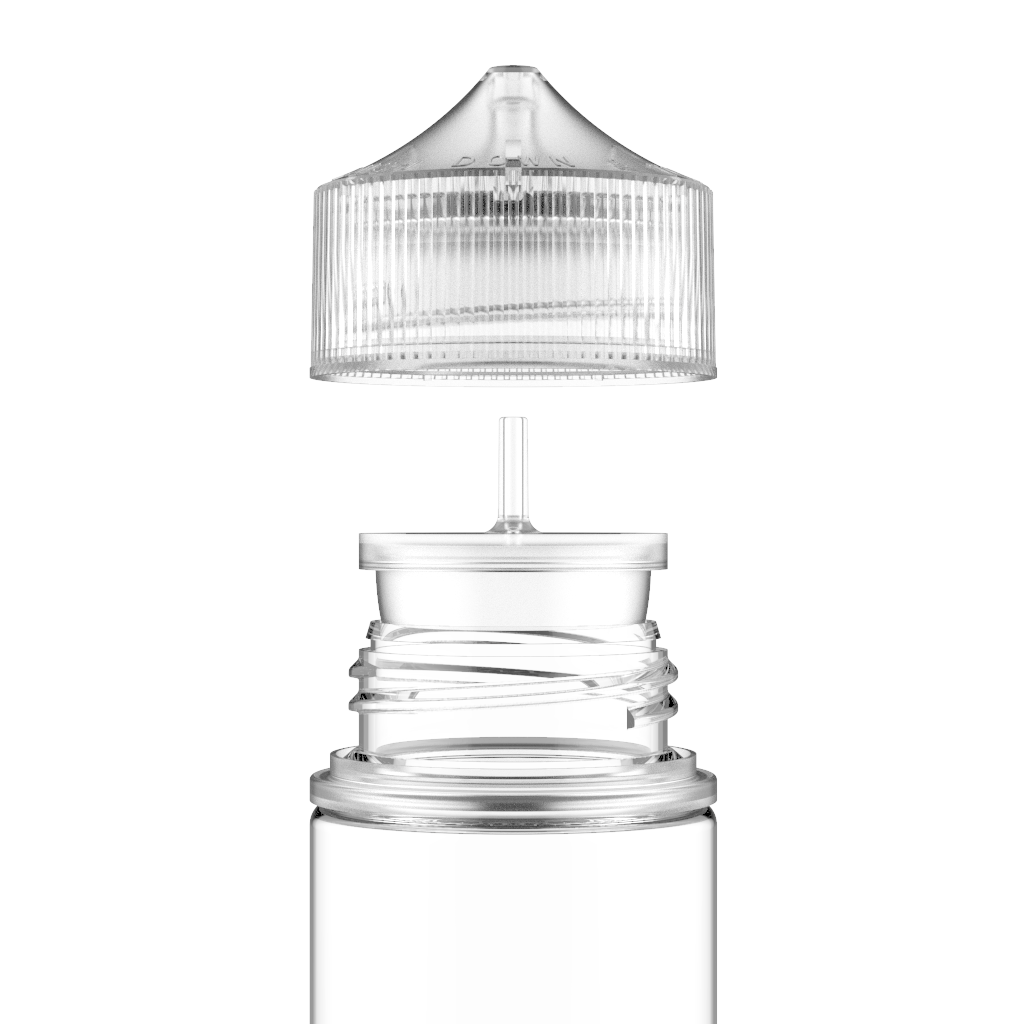 Chubby Gorilla - 100ML Unicorn Bottle - Clear Bottle / Natural Cap - V3 - Copackr.com