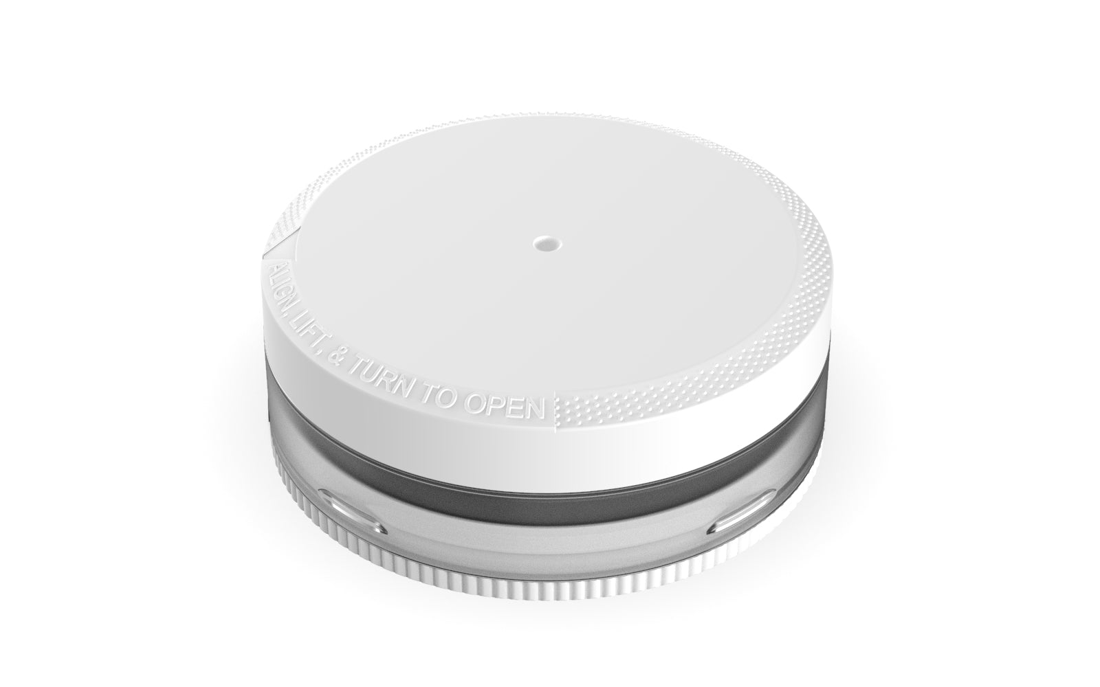 Pouch Container by Chubby Gorilla® - Clear Transparent - Opaque White Top & Bottom