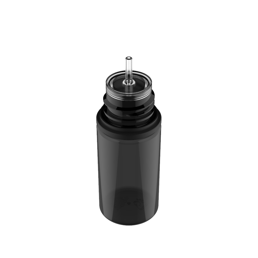 Chubby Gorilla Chubby Gorilla - 30ML Stubby Unicorn Bottle - Transparent Black Bottle / Black Cap - V3