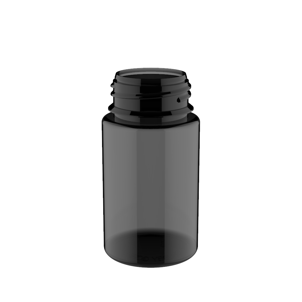 Chubby Gorilla - 75ML Stubby Unicorn Bottle - Transparent Black Bottle / Black Cap - V3 - Copackr.com