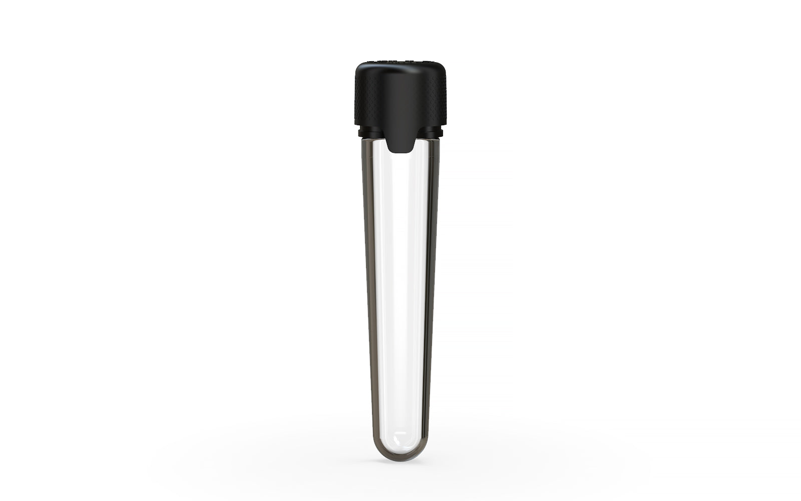 Aviator CR - Tube 100MM with Inner Seal & Tamper - Clear Natural (Transparent) with Opaque Black Lid
