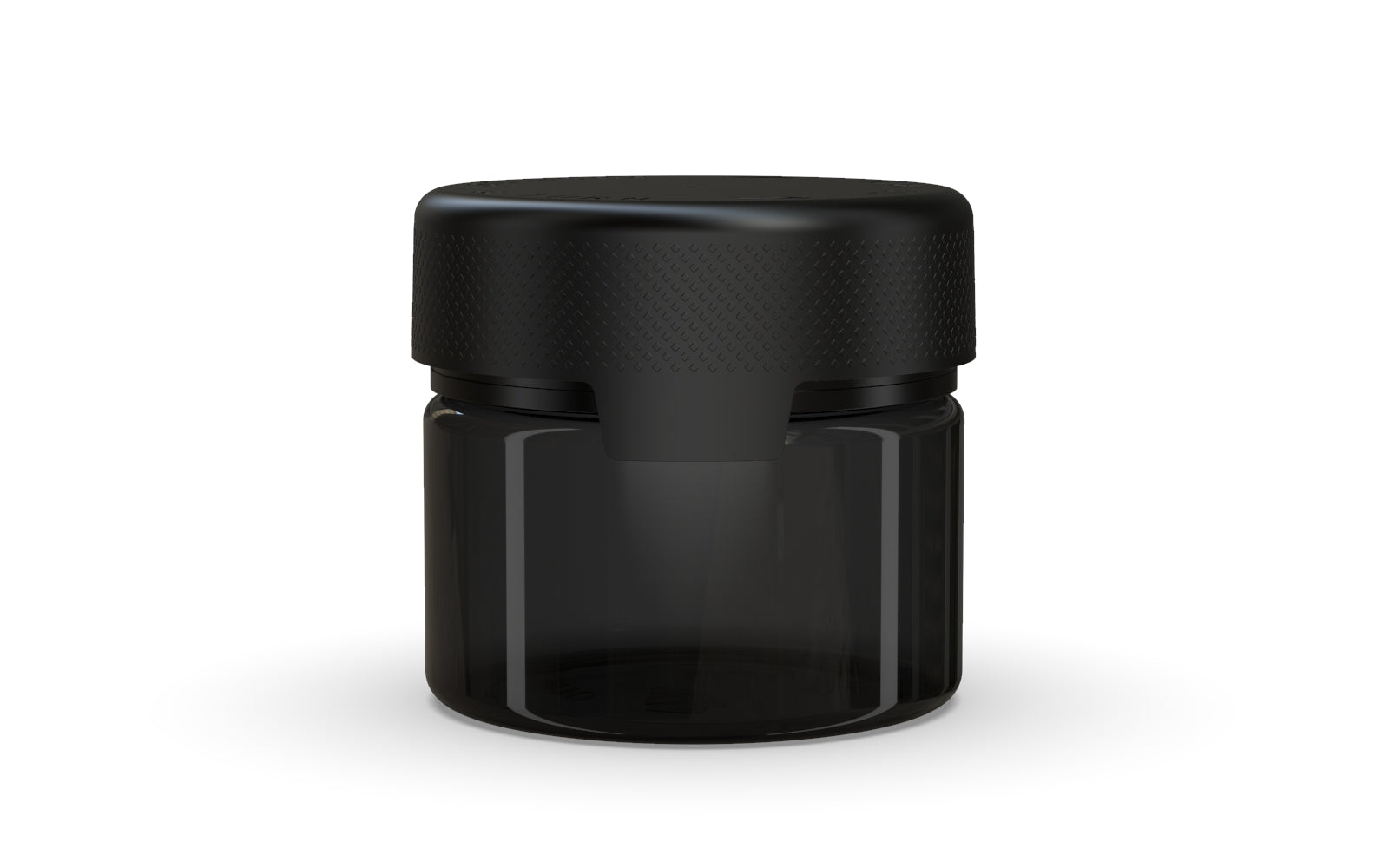 300CC/10FL.OZ/300ML Aviator CR - XL Container With Inner Seal & Tamper - Translucent Black With Opaque Black Lid