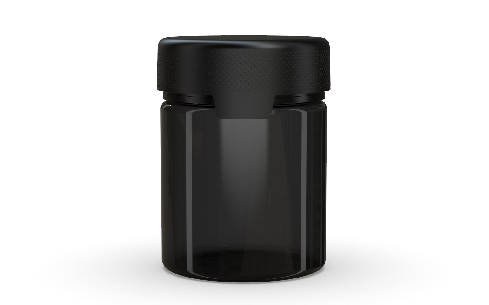 550CC/18.5FL.OZ/550ML Aviator CR - XL Container With Inner Seal & Tamper - Translucent Black With Opaque Black Lid