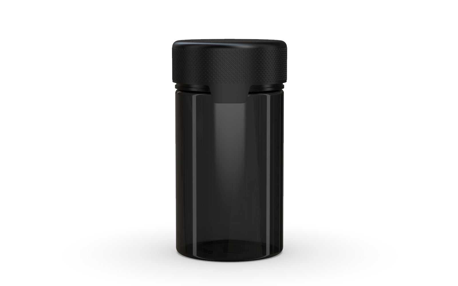 150CC/5OZ/150ML Aviator CR - Container With Inner Seal & Tamper - Translucent Black With Opaque Black Lid