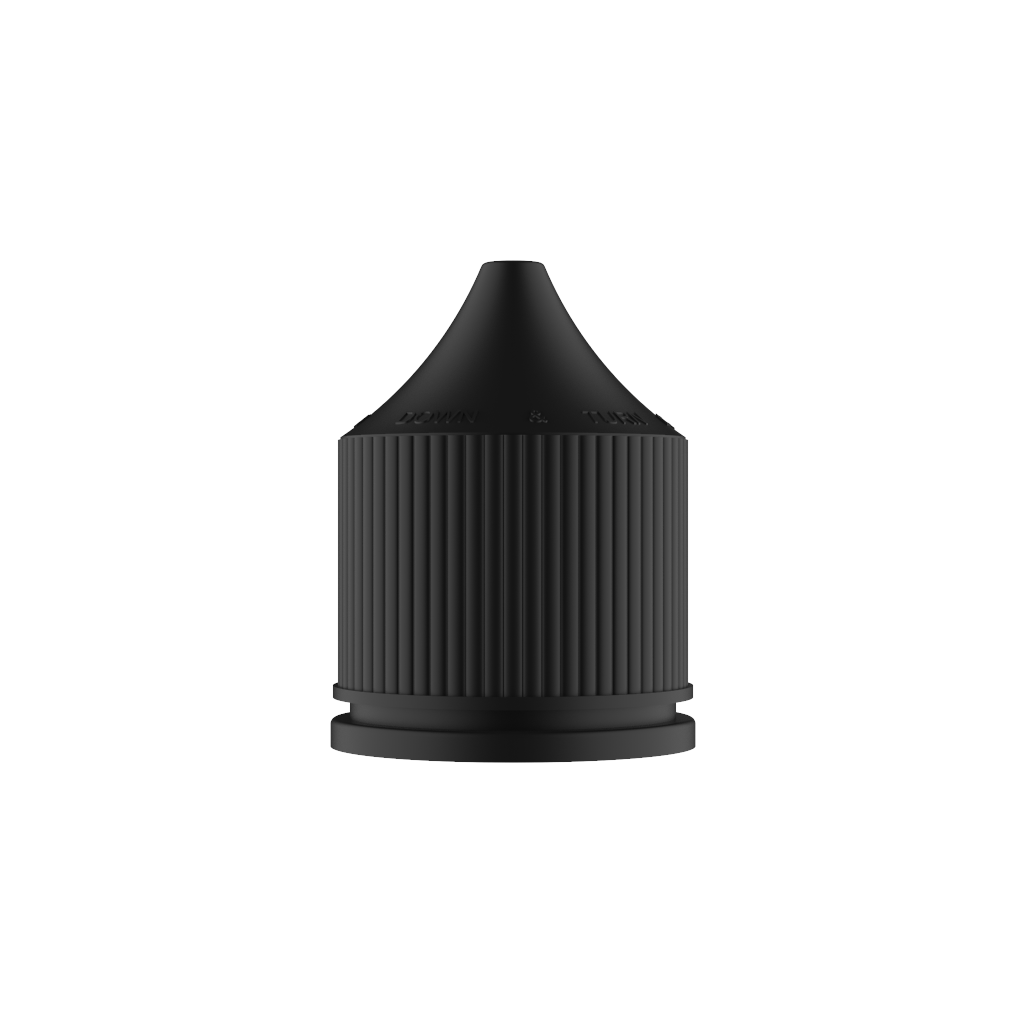 Chubby Gorilla Chubby Gorilla - 30ML Stubby Unicorn Bottle - Transparent Black Bottle / Black Cap - V3