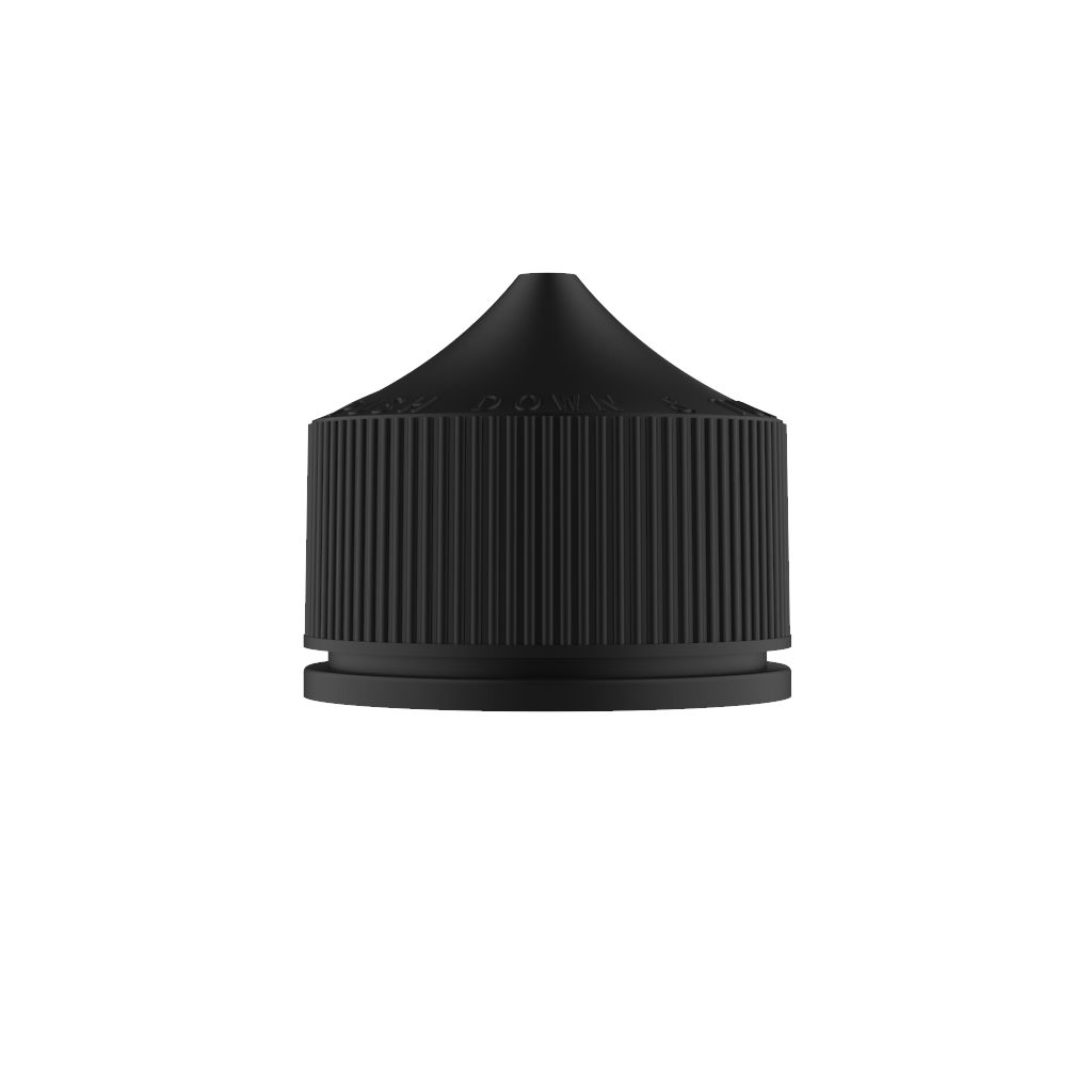 Chubby Gorilla - 120ML Production-Ready Unicorn Bottle - Translucent Black Bottle / Black Cap - V3