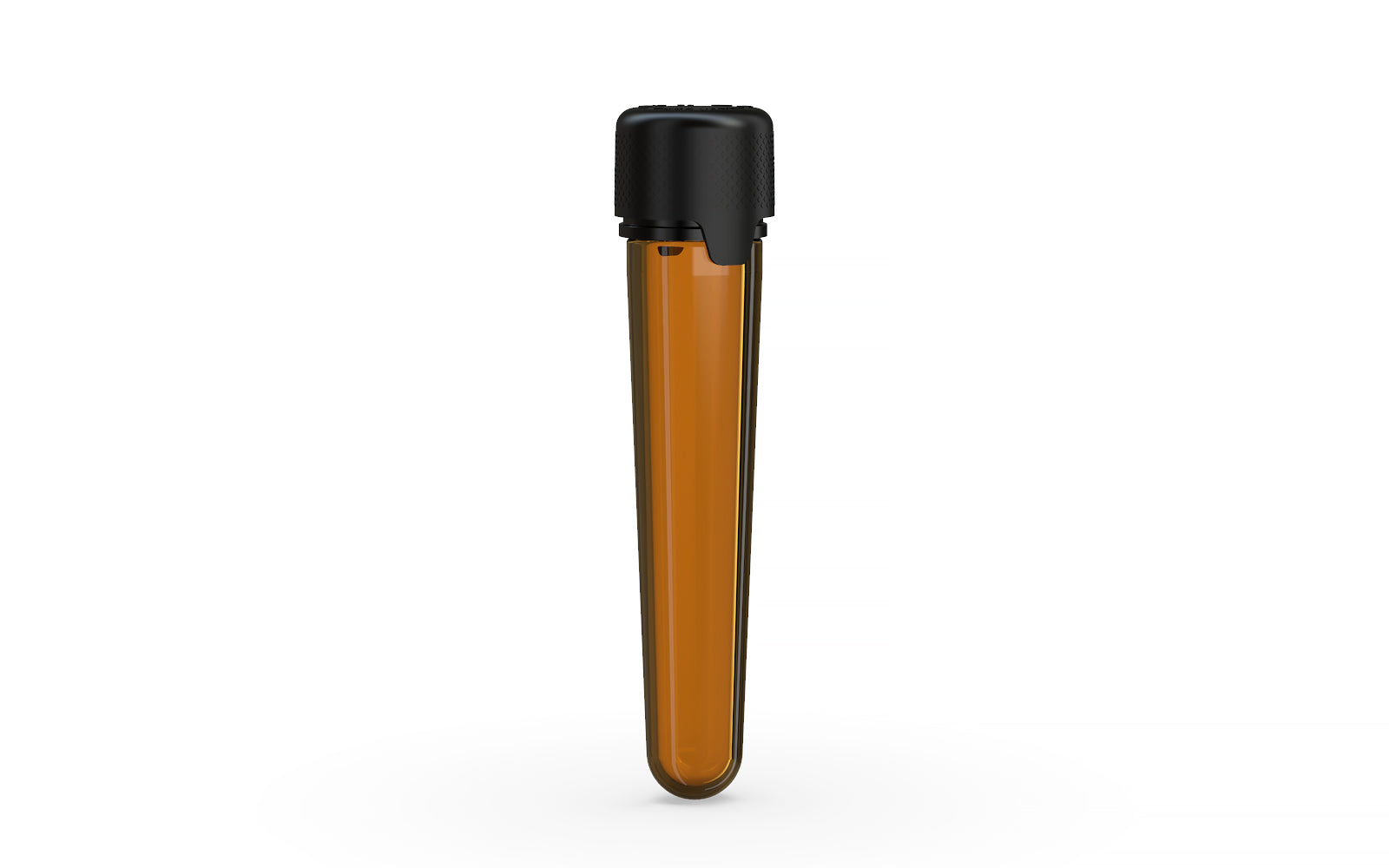 Aviator CR - Tube 100MM with Inner Seal & Tamper - Translucent Amber with Opaque Black Lid