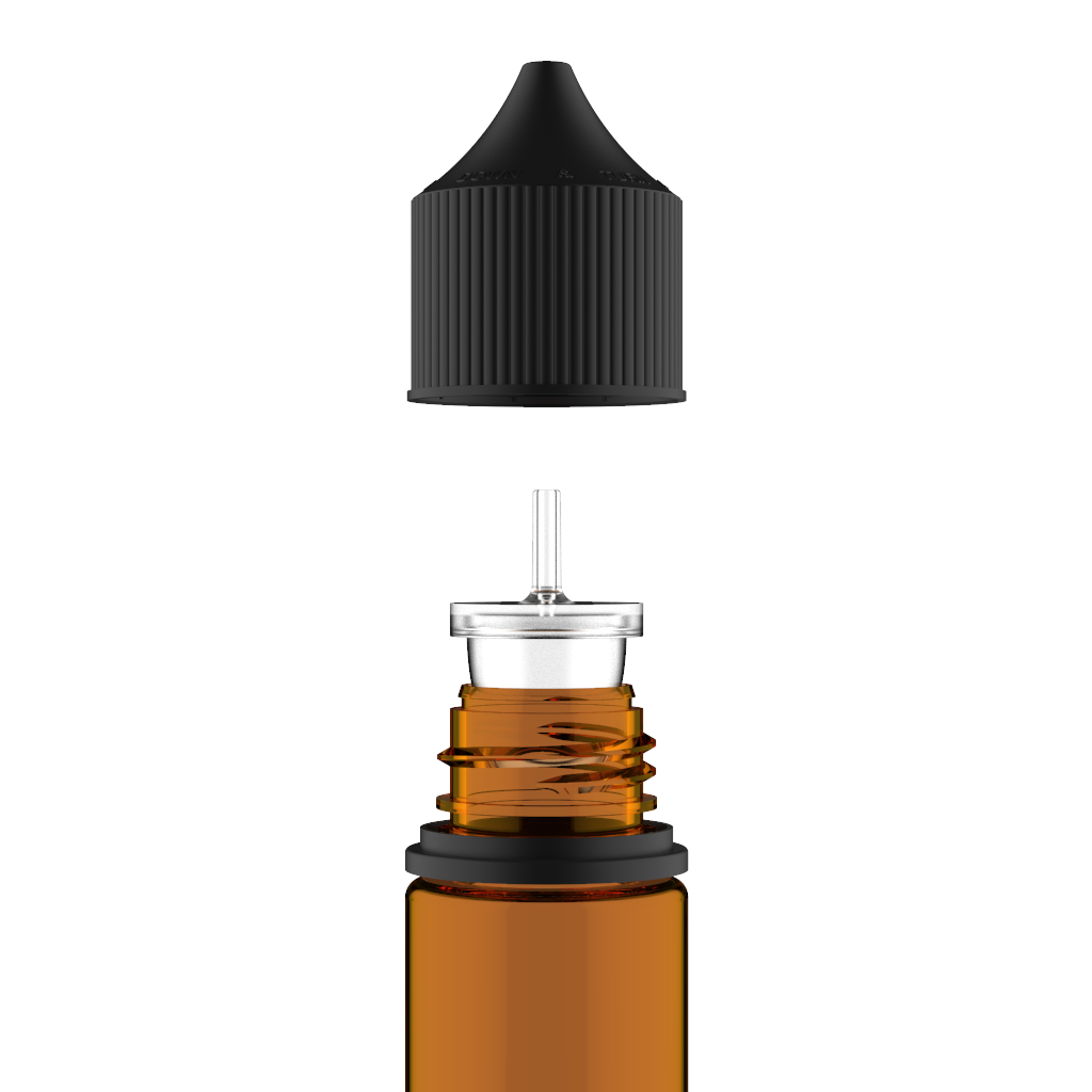 Chubby Gorilla Chubby Gorilla - 60ML Unicorn Bottle - Amber Bottle / Black Cap - V3