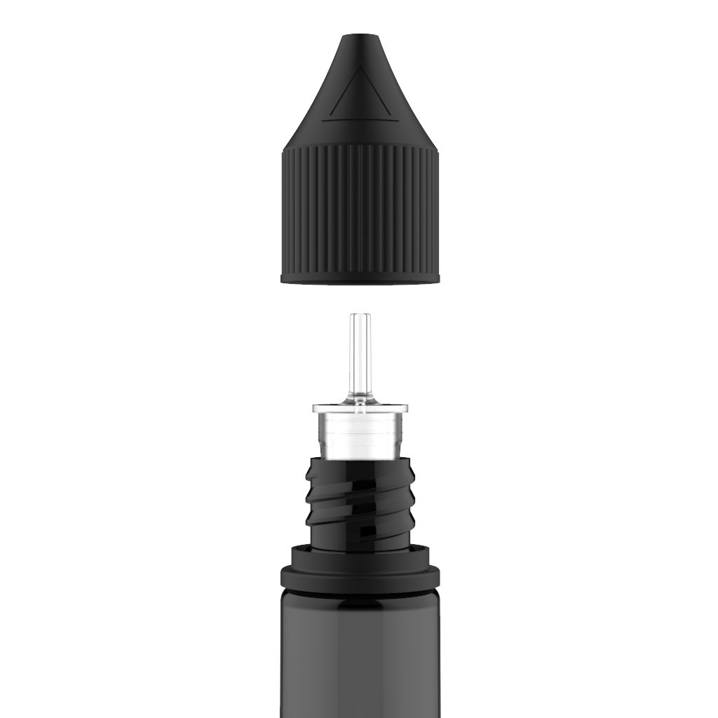 Chubby Gorilla - 10ML Unicorn Bottle - Black Bottle / Black Cap - V3 - Copackr.com