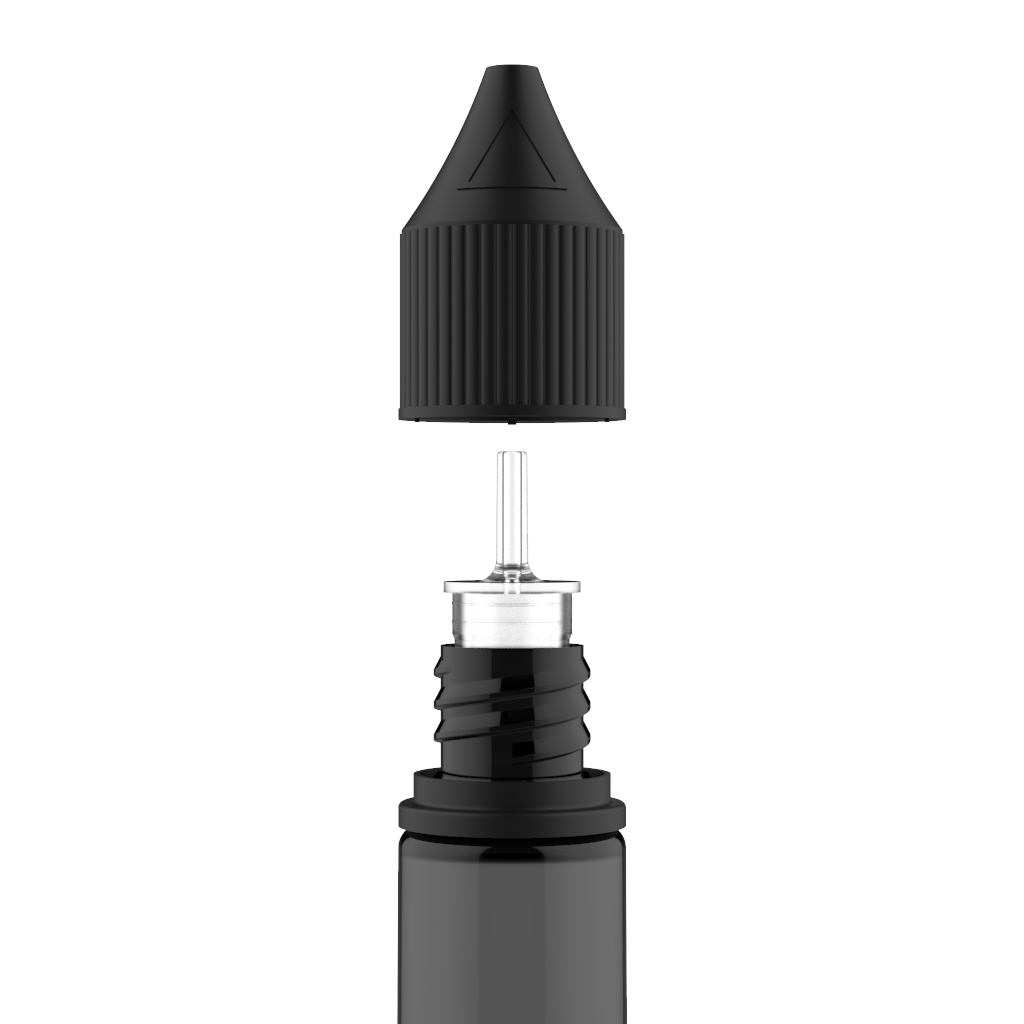 Chubby Gorilla Chubby Gorilla - 30ML Unicorn Bottle - Transparent Black Bottle / Black Cap - V3
