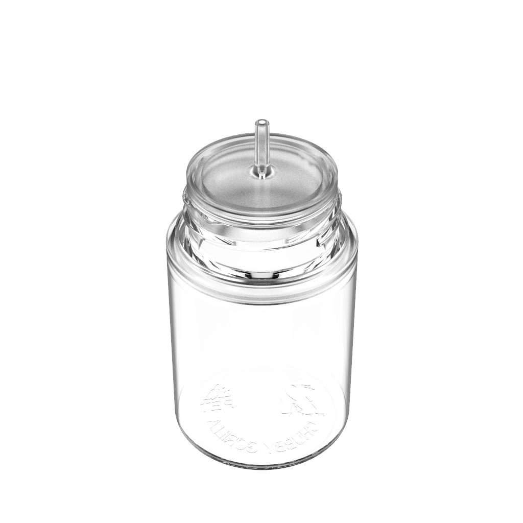 Chubby Gorilla - 60ML Stubby Unicorn Bottle - Clear Bottle / Natural Cap - V3 - Copackr.com