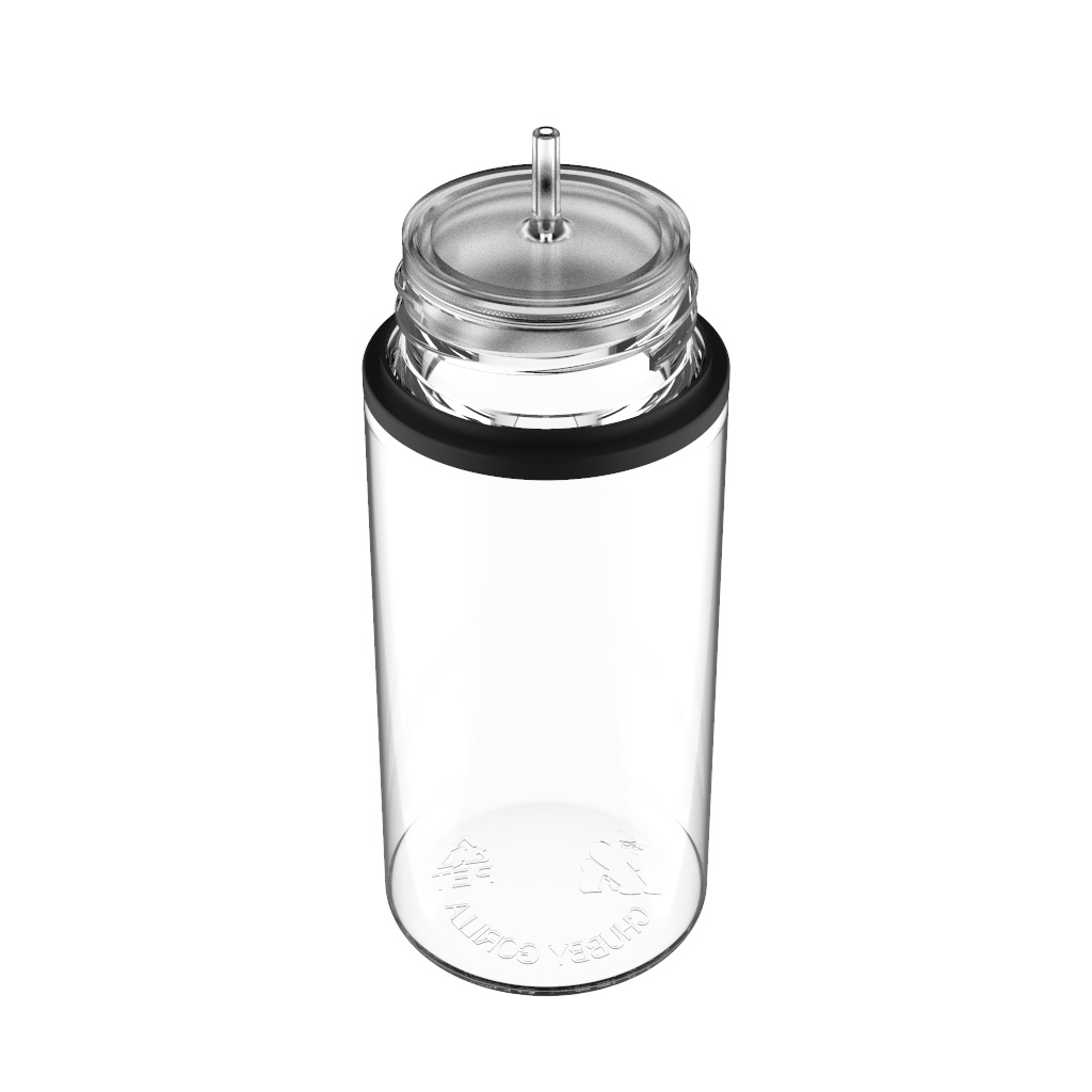 Chubby Gorilla - 100ML Unicorn Bottle - Clear Bottle / Black Cap - V3 - Copackr.com