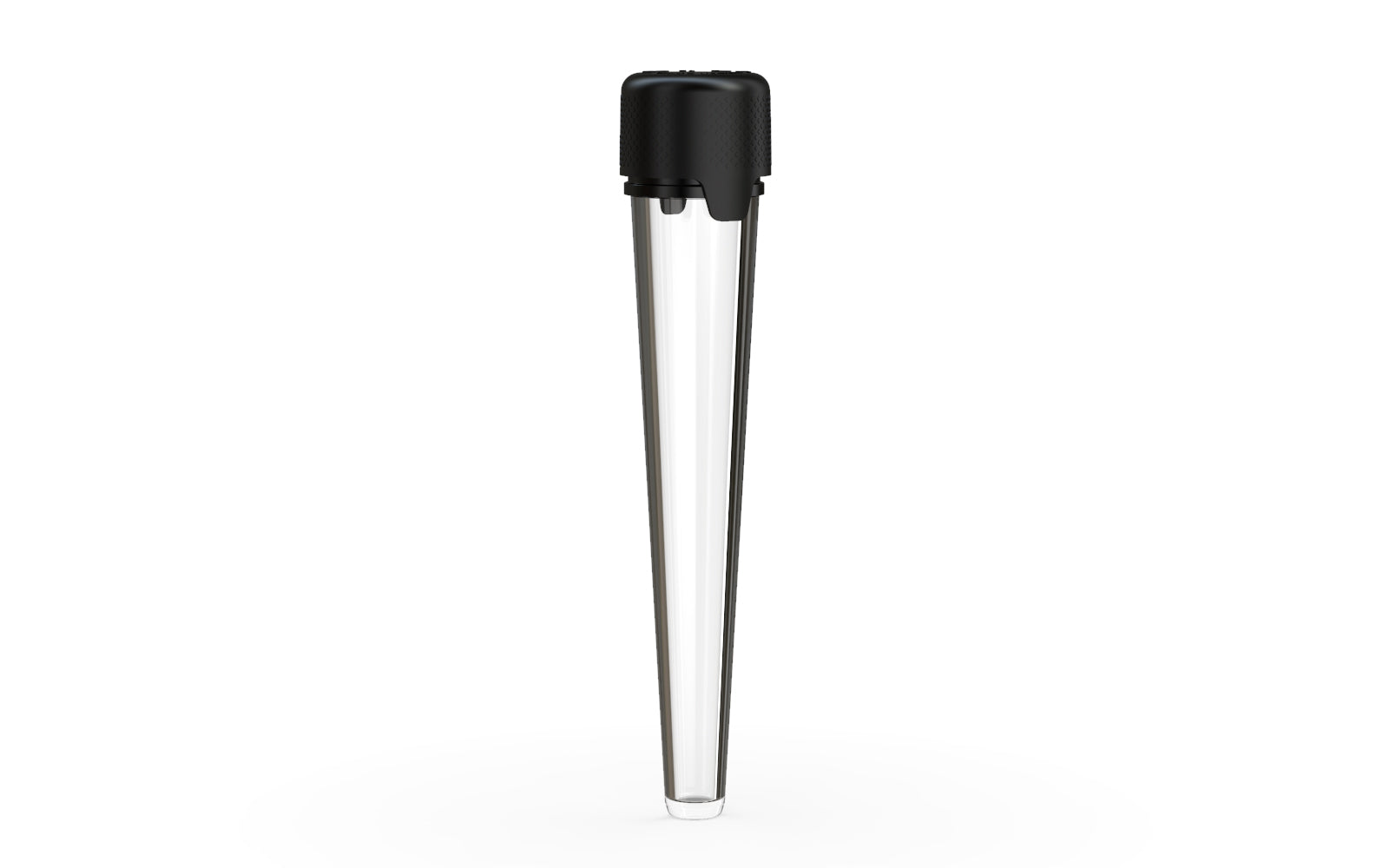 Aviator CR - Tube 113MM with Inner Seal & Tamper - Clear Natural Transparent with Opaque Black Lid