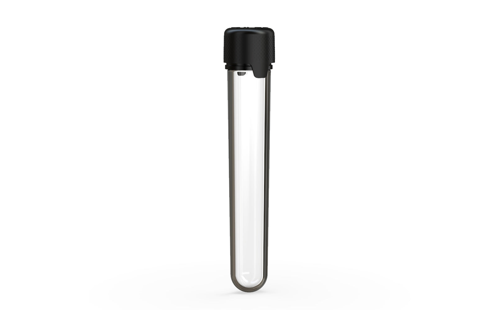 Aviator CR - Tube 120MM with Inner Seal & Tamper - Clear Natural (Transparent) with Opaque Black Lid