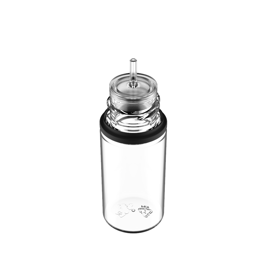 Chubby Gorilla Chubby Gorilla - 30ML Stubby Unicorn Bottle - Clear Bottle / Black Cap - V3