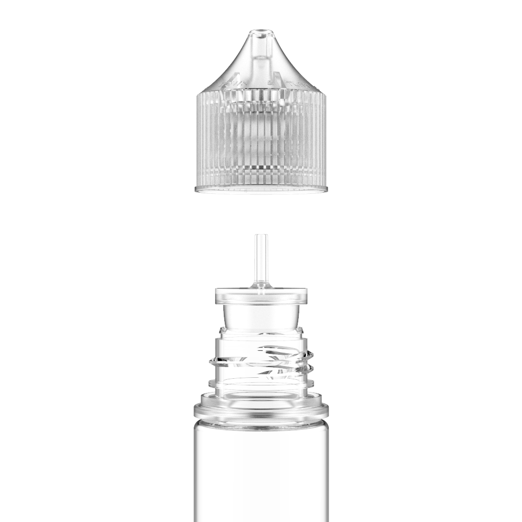 Chubby Gorilla - 60ML Unicorn Bottle - Clear Bottle / Natural Cap - V3 - Copackr.com