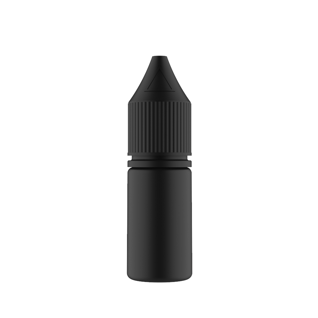 Chubby Gorilla - 10ML Unicorn Bottle - Solid Black Bottle / Black Cap - V3 - Copackr.com