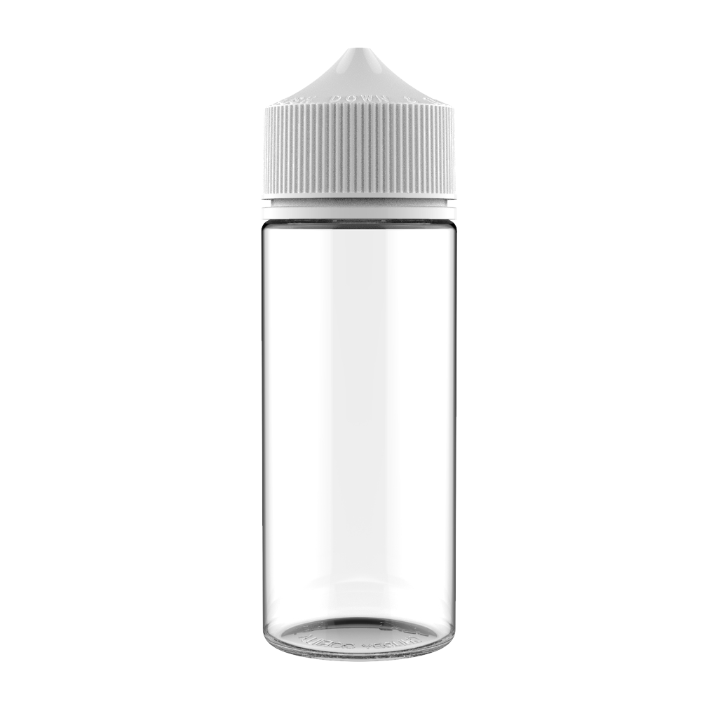 Chubby Gorilla Chubby Gorilla - 120ML Unicorn Bottle - Clear Bottle / White Cap - V3