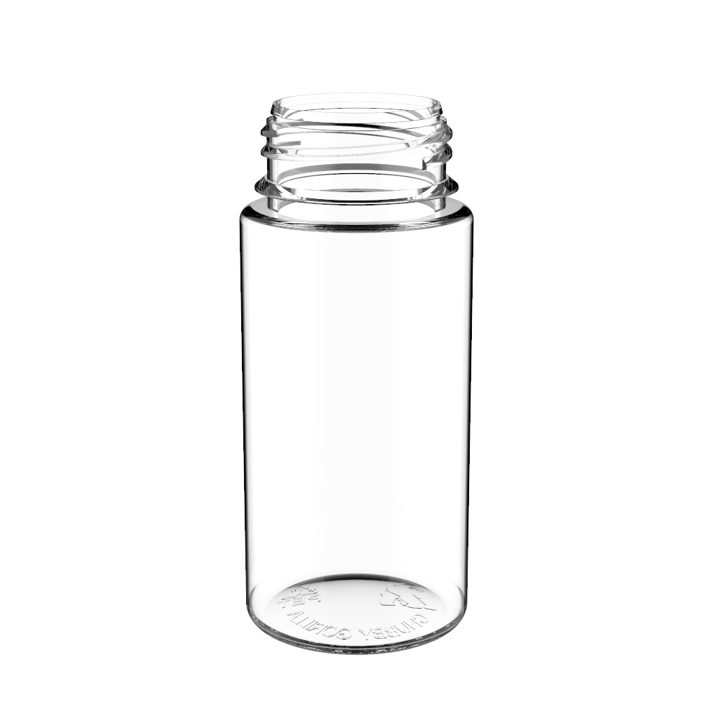 Chubby Gorilla Chubby Gorilla - 100ML Unicorn Bottle - Clear Bottle / White Cap - V3