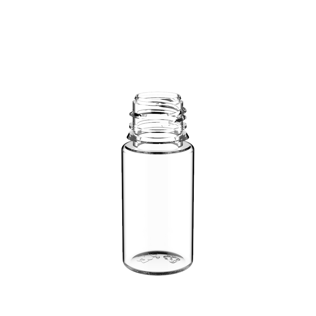 Chubby Gorilla Chubby Gorilla - 30ML Stubby Unicorn Bottle - Clear Bottle / Black Cap - V3